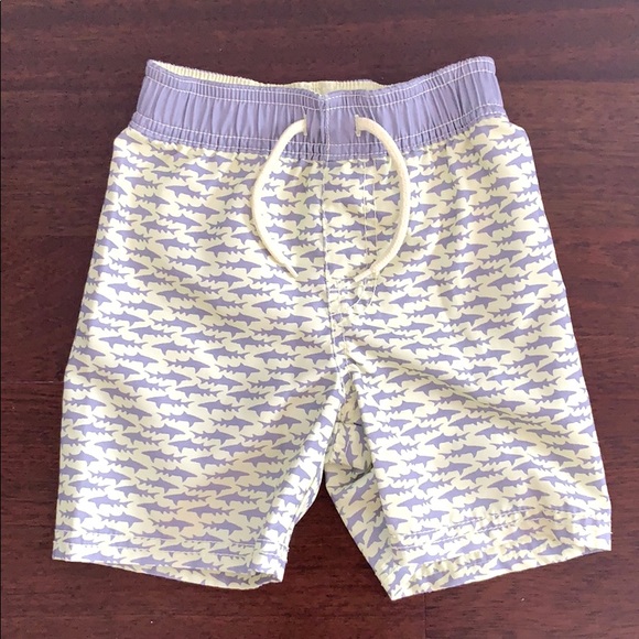 Shark print swim trunks - Picture 1 of 5